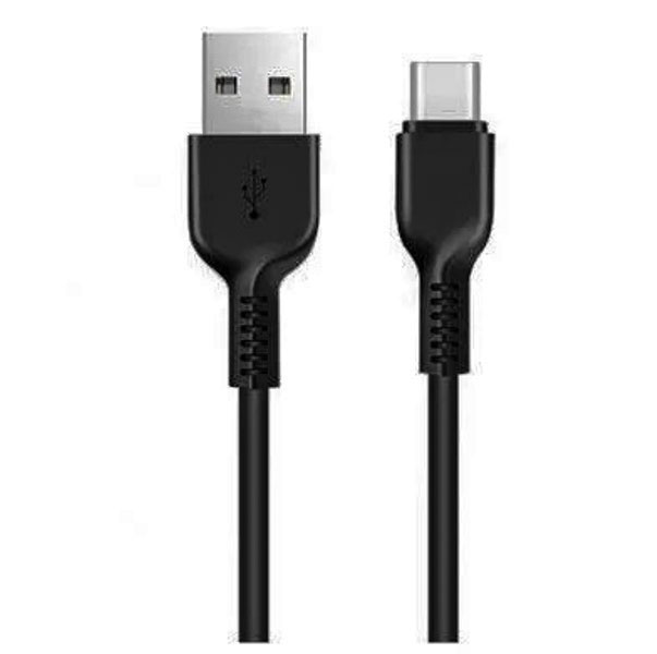 Кабель Type-C Male на USB Male 3А, 2 м, HOCO X20 Flash чорний, для зарядки мобільних телефонів та смартфонів - зображення 1