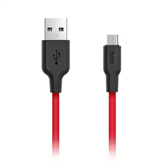 Кабель HOCO X21 Silicone Lightning 2,1A/1m. Black/White - зображення 5