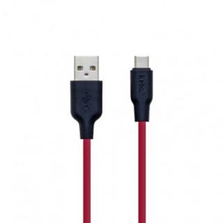 Фото товару Кабель HOCO X21 Silicone Type-C 3A/1m. Black/Red