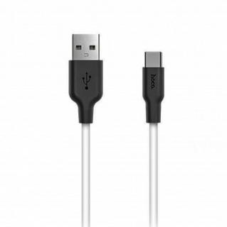 Фото товару Кабель Lightning (iPhone) на Type-C PD 2,1A 1 м, HOCO X21 Silicone білий, для швидкої зарядки мобільних телефонів iPhone