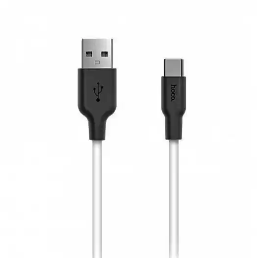Кабель Lightning (iPhone) на Type-C PD 2,1A 1 м, HOCO X21 Silicone білий, для швидкої зарядки мобільних телефонів iPhone - зображення 5