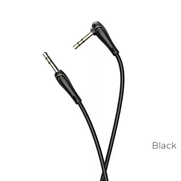 Кабель AUX НОСО UPA14 AUX Audio Cable 1м. чорний - зображення 5
