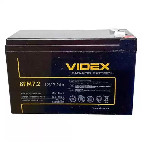 Акумулятор Videx MBAT-12 (12 V, 7,2 A) - зображення 5