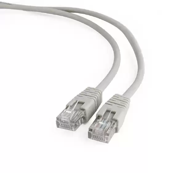 Кабель Патч-корд 30 м сірий, Cablexpert cat 5E PP12-30m, для компʼютерної мережі та підключення інтернету до компʼютера, ноутбука чи телевізора - зображення 5