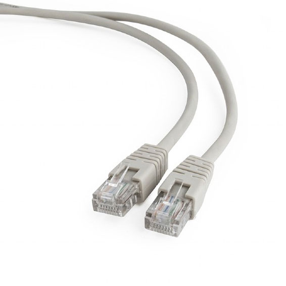 Кабель Патч-корд 30 м сірий, Cablexpert cat 5E PP12-30m, для компʼютерної мережі та підключення інтернету до компʼютера, ноутбука чи телевізора - зображення 1