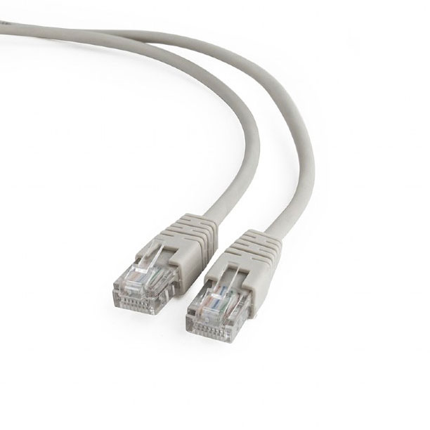 Кабель Патч-корд 7,5 м сірий, Cablexpert cat 5E PP12-7,5m, для компʼютерної мережі та підключення інтернету до компʼютера, ноутбука чи телевізора - зображення 1