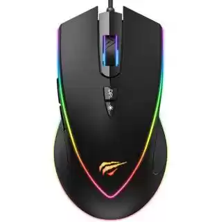 Фото товара Мышь проводная игровая Havit HV-MS1017, USB, черная с RGB подсветкой, для компьютера и ноутбука