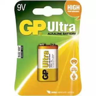 Фото товара Батарейка 6F22 GP Supercell, 9 V, солевая, пленка, бл. 1/1, аналоги: 6LR61, 1604, 1604A, PP3, E-Block, MN1604