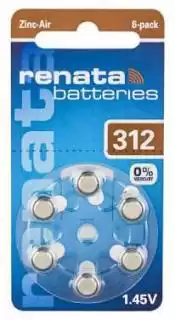 Фото товара Батарейка ZA312-U6 Renata, 1.45V, (бл.6/1) (AG3)