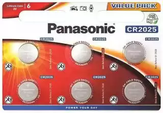 Фото товара Батарейка CR2025, Panasonic, 3 V, литиевая, бл. 6/1, аналоги: 5003LC, BR2025, DL2025, ECR2025, SB‑T14, AWI L12