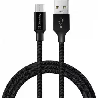 Фото товара Кабель ColorWay MicroUSB CW-CBUM009-BK