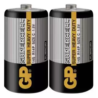 Фото товара Батарейка C R14, GP Supercell, 1,5 V, уп. 1/1, аналоги: LR14, UM2, 13, 14, 14D.
