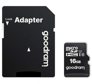 Фото товару Карта пам'яті 16Gb class 10, GOODRAM, microSD+ UHS-I