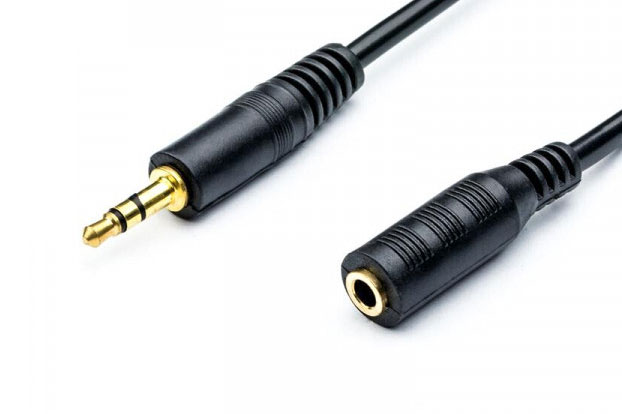 Подовжувач AUX Audio 3.5 mm Male на Audio 3.5 mm Female, 0,8 м - зображення 1