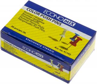Фото товару Кнопки-гвіздки Economix BM5153, 25шт., кольорові