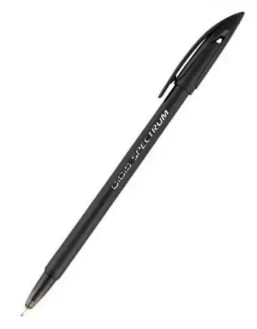 Ручка кулькова Unimax Spectrum UX-100-01 чорна 1.0 мм - зображення 5