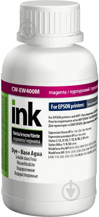 Чорнило CW-EW400M Magenta ColorWay 200 г для принтерів Epson - зображення 1