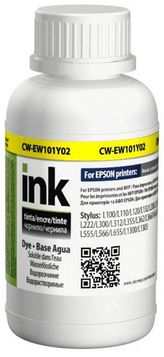 Чорнило CW-EW400Y Yellow ColorWay 200 г для принтерів Epson - зображення 1