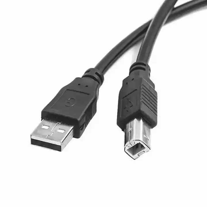 Кабель для принтера 1,8 м, Maxxter USB 2.0 Male на USB B Male, чорний - зображення 5
