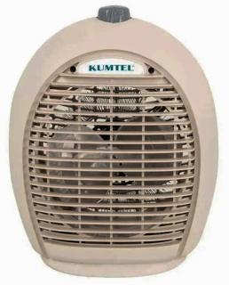 Фото товару Тепловентилятор Kumtel HF-6331 з перемикачем потужності 1000 та 2000 Вт, напруга 220 В