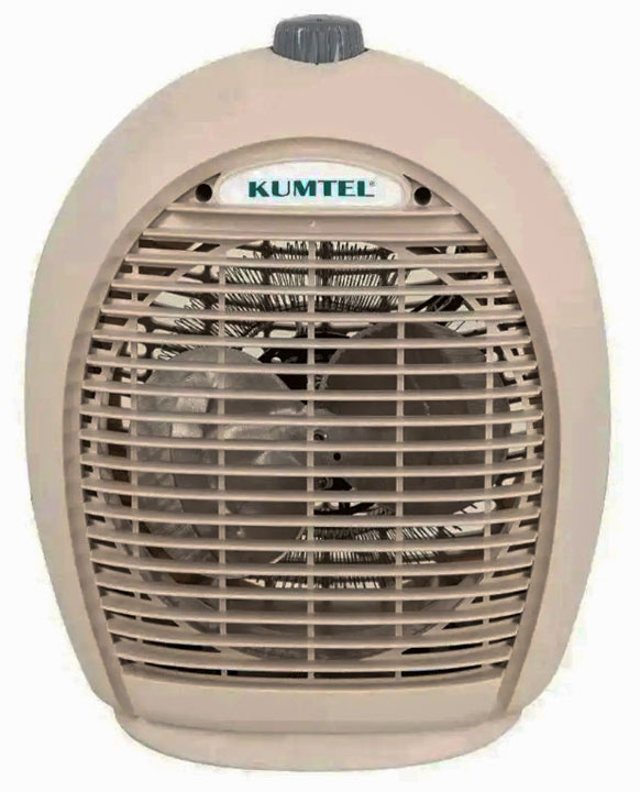 Тепловентилятор Kumtel HF-6331 з перемикачем потужності 1000 та 2000 Вт, напруга 220 В - зображення 1