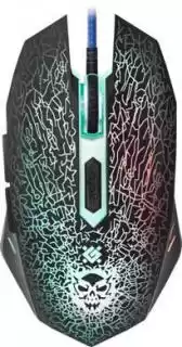 Фото товара Мышь игровая Defender GM-110L Shock с ковриком 6 кнопок 3200dpi