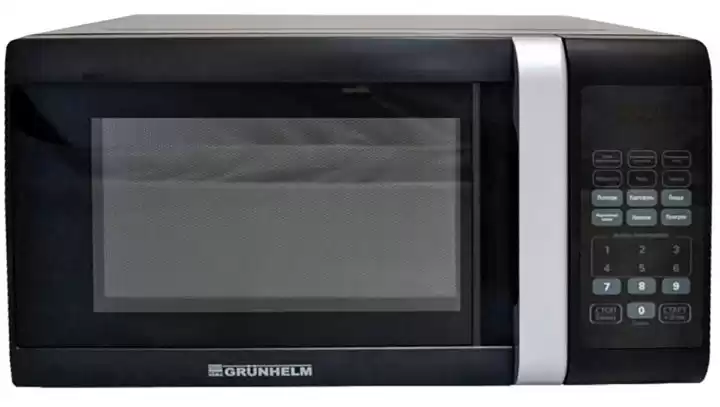 Мікрохвильова піч Grunhelm 23MX-823-B чорна, ємність 23 л, потужність 800 Вт, діаметр тарілки 27 см - зображення 5