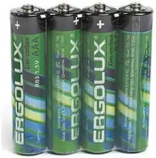 Батарейка AAA R03, Ergolux Green, 1,5 V, сольова, уп. 4/60, аналоги: LR03, UM4, 24A, MN2400, AM4 - зображення 5