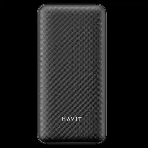 Power Bank Havit HV-HK402 20000mAh, 2*USB, microUSB, TYPE-C, чорний - зображення 5