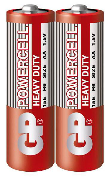 Батарейка AA R6 GP Peak Power PP15PPE-S2, 1,5 V, сольова, аналоги: LR6, R6, 316, А316, Mignon, Stilo, пальчикова - зображення 1