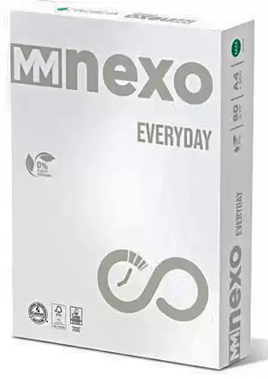 Папір А4 білий NEXO EVERYDAY 500 арк., 80 г/м, клас С+. Якісний ксероксний папір для принтерів та офісу, виробництво - Словакія - зображення 5