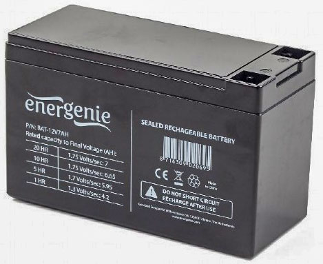 Акумулятор Energenie HGL7-12 (12V 7A) - зображення 1