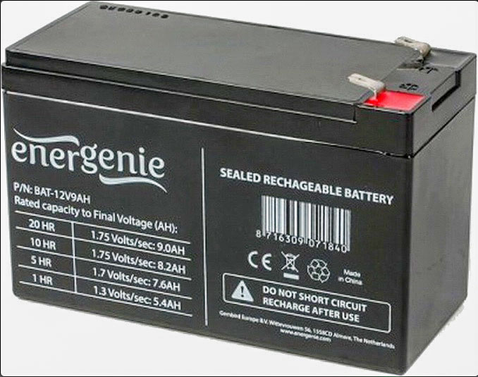 Акумулятор Energenie HGL9-12 (12V 9A) - зображення 1