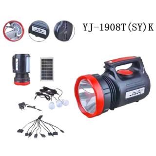 Фото товару Багатофункціональний ліхтар-станція Yajia YJ-1908T(SY)K, сонячна панель, Power Bank, FM-радіо