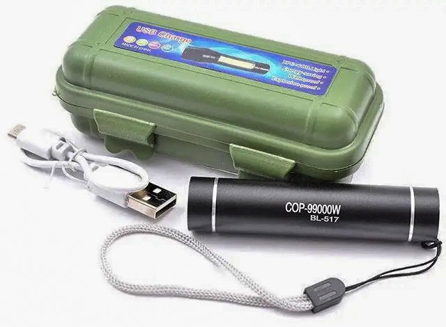 Ліхтарик K31-XPE, ЗП mircoUSB, вбудованний акумулятор, zoom, Box - зображення 6
