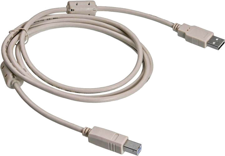 Кабель для принтера USB 2.0 Male на USB B Male, CCF-USB2-AMBM-6, 1.8 м, білий - зображення 1