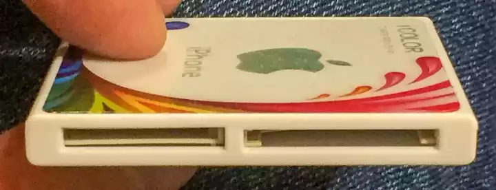 Картрідер USB CR-04 SD, SD Extreme, MMC, SD-Ultrall, HS-MMC, SD-mini, T-Flash, тонкий білого кольору - зображення 5