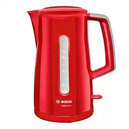 Електрочайник Bosch TWK3A014 потужність 2400 Вт, обʼєм 1.7 л, чорний, з високоякісного пластику - зображення 5