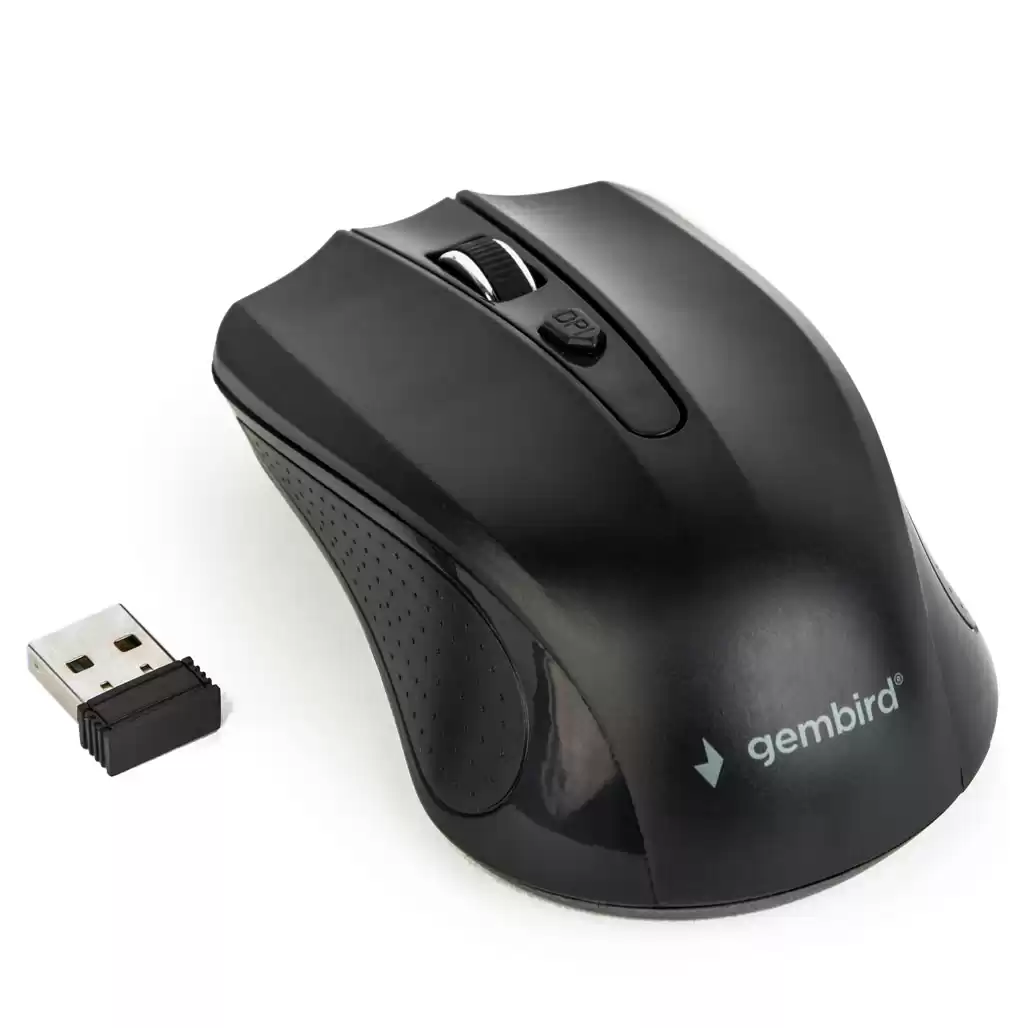 Миша бездротова Gembird MUSW-4B-04, USB, чорна, для компʼютера та ноутбука - зображення 5