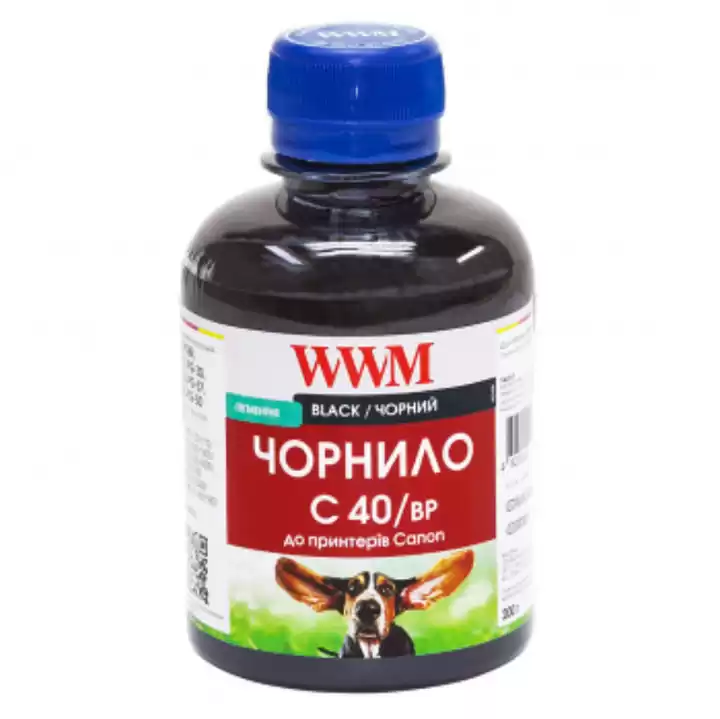 Чорнило WWM C40/bp Black 200 г для принтерів Canon - зображення 5