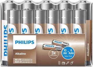 Фото товару Батарейка AAA LR03, Philips Entry Alkaline, 1,5 V, лужна, уп. 40/4, аналоги: Micro, MN2400, AM4, E92, 24A, K3A, R03