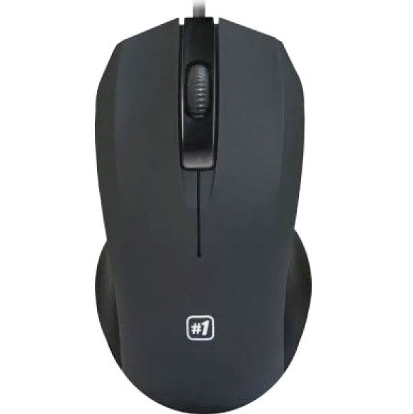 Мышка проводная Defender MM-310 черная - изображение 1