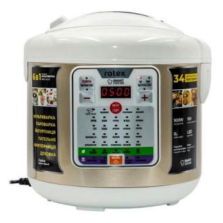 Фото товару Мультиварка-скороварка Rotex RMC530-G, 5 л, 900 Вт, 34 програми