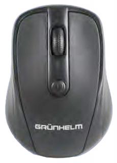 Фото товару Миша бездротова Grunhelm M-510WL, USB, чорна, для компʼютера та ноутбука