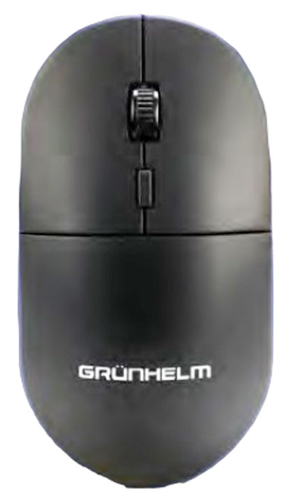 Мышь беспроводная Grunhelm M-521WL чёрная - изображение 1