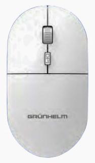 Фото товару Миша бездротова Grunhelm M-521WL-B біла