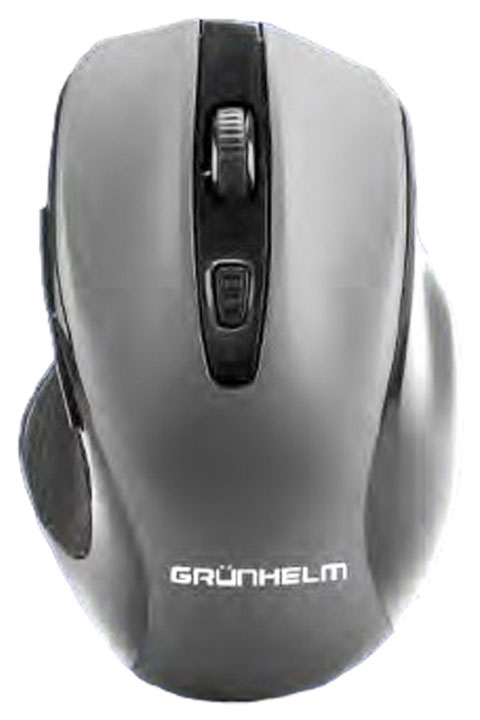 Миша бездротова Grunhelm M-G556WL, USB, чорно-сіра, для компʼютера та ноутбука - зображення 6