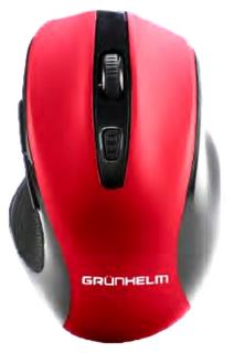 Фото товару Миша дротова Grunhelm M-342WD, USB, чорно-червона, для компʼютера та ноутбука