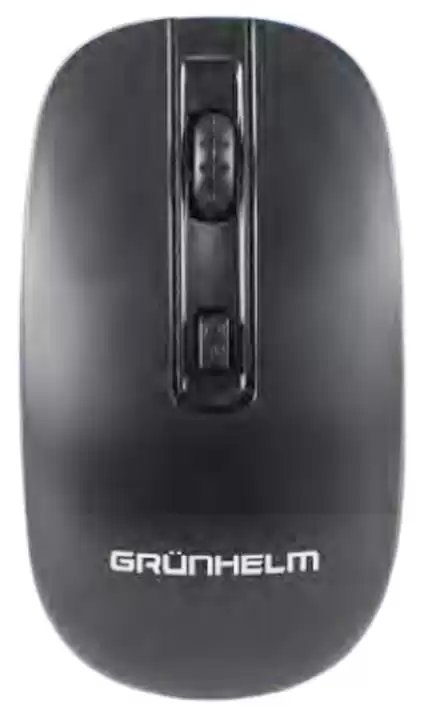 Миша дротова Grunhelm M-381WD чорна - зображення 5