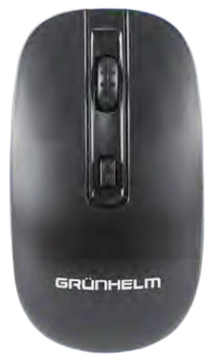Миша дротова Grunhelm M-381WD чорна - зображення 6